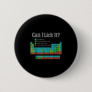 Badge Rond 5 Cm Puis-Je Le Lancer Drôle À L'École Tableau Périodiq