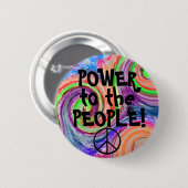 Badge Rond 5 Cm Puissance au Personne-Super (Devant & derrière)