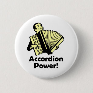 Badge Rond 5 Cm Puissance d'accordéon !