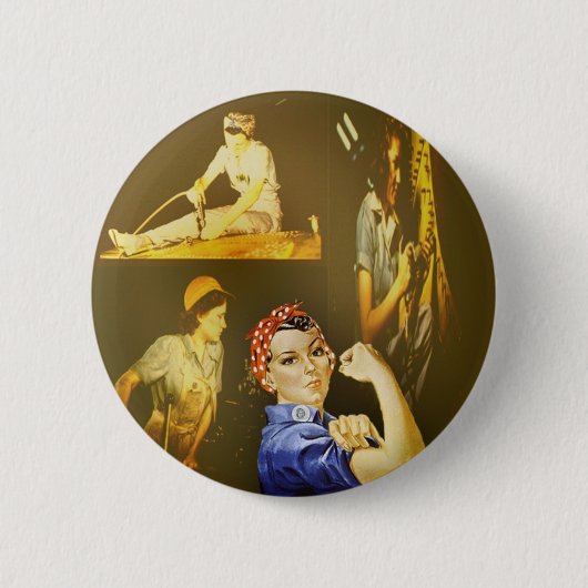 Badge Rond 5 Cm Puissance de femmes - bouton (Devant)