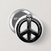 Badge Rond 5 Cm Puissance de paix ! (Devant & derrière)