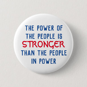 Badge Rond 5 Cm Puissance des personnes