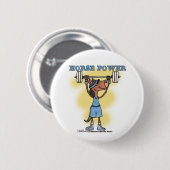 Badge Rond 5 Cm Puissance du cheval (Devant & derrière)