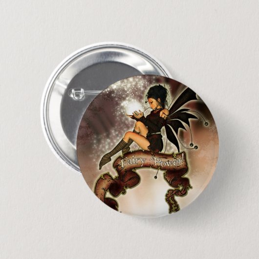 Badge Rond 5 Cm Puissance féerique ! (Devant & derrière)