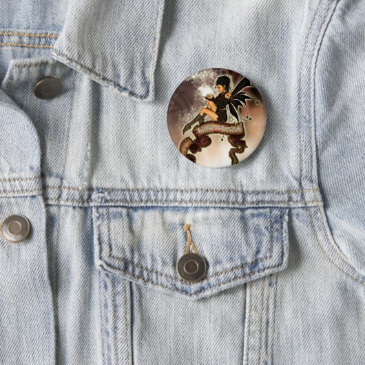 Badge Rond 5 Cm Puissance féerique ! (En situation)