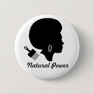 Badge Rond 5 Cm Puissance naturelle