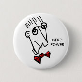 Badge Rond 5 Cm puissance nerd (Devant)