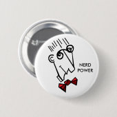 Badge Rond 5 Cm puissance nerd (Devant & derrière)