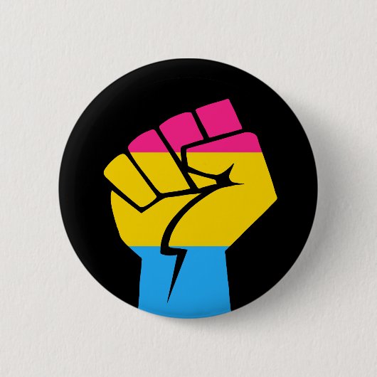Badge Rond 5 Cm Puissance Pansexual (Devant)