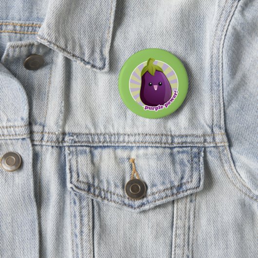 Badge Rond 5 Cm Puissance pourpre ! (En situation)