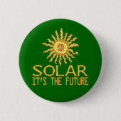 Badge Rond 5 Cm Puissance solaire (Devant)
