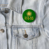 Badge Rond 5 Cm Puissance solaire (En situation)