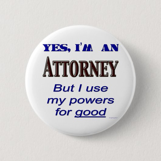 Badge Rond 5 Cm Puissances de mandataire pour bon dire (Devant)