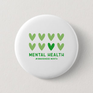 Badge Rond 5 Cm Puissions-nous porter le Mois vert de sensibilisat