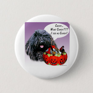 Badge Rond 5 Cm Puli Halloween Candy