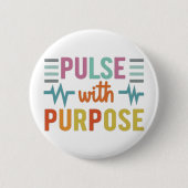 Badge Rond 5 Cm Pulse Avec Objectif (Devant)