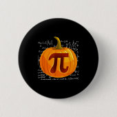 Badge Rond 5 Cm Pumpkin E Math Shirt Funny Halloween Thanksgiving (Devant)