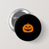 Badge Rond 5 Cm Pumpkin Halloween Subtle Jack O Lantern Minimal Tr (Devant & derrière)