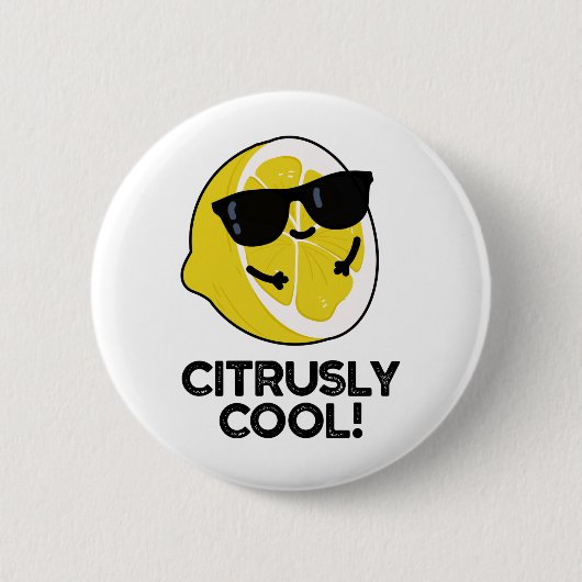 Badge Rond 5 Cm Pun Citrus Drôle Cool (Devant)
