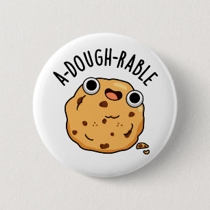 Badge Rond 5 Cm Pun de biscuits amusant à pâte