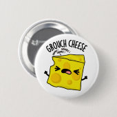 Badge Rond 5 Cm Pun de fromage de Grou (Devant & derrière)