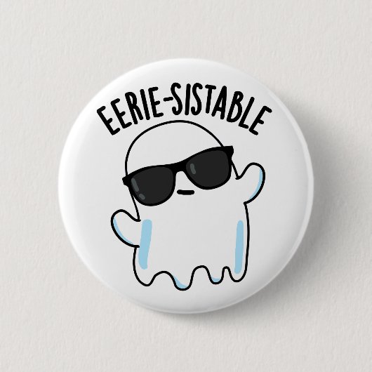 Badge Rond 5 Cm Pun Fantôme Funny Eerie durable (Devant)