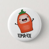 Badge Rond 5 Cm Pun tomate amusant (Devant)