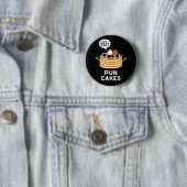 Badge Rond 5 Cm Puncakes Drôle Pancake Pun Dark BG (En situation)