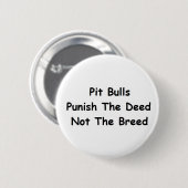 Badge Rond 5 Cm Punissez le bouton de contrat (Devant & derrière)