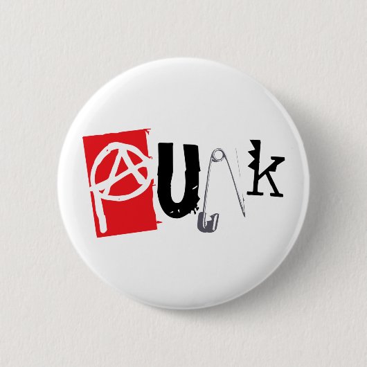 Badge Rond 5 Cm Punk (Devant)