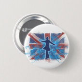 Badge Rond 5 Cm Punk BRITANNIQUE (Devant & derrière)