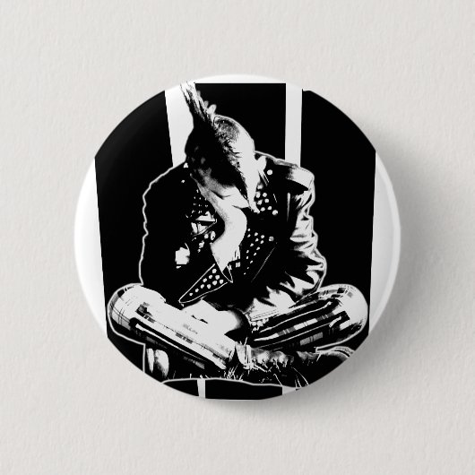 Badge Rond 5 Cm Punk GASPILLÉ (Devant)