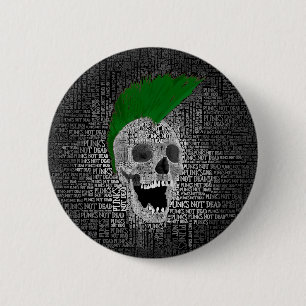 Badge Rond 5 Cm Punk n'est pas mort