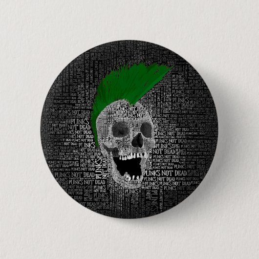 Badge Rond 5 Cm Punk n'est pas mort (Devant)
