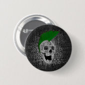 Badge Rond 5 Cm Punk n'est pas mort (Devant & derrière)