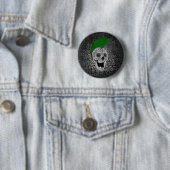 Badge Rond 5 Cm Punk n'est pas mort (En situation)