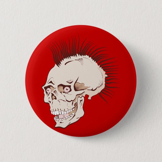 Badge Rond 5 Cm Punk Totenkopf (Devant)