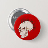 Badge Rond 5 Cm Punk Totenkopf (Devant & derrière)