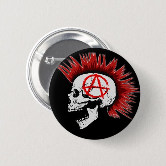 BADGE ROND 5 CM PUNKS PAS COMPLÈTEMENT (Devant & derrière)
