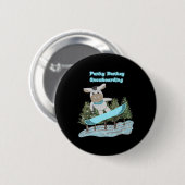 Badge Rond 5 Cm Punky Donkey Snowboard (Devant & derrière)