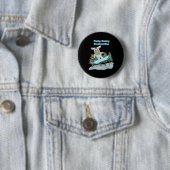 Badge Rond 5 Cm Punky Donkey Snowboard (En situation)
