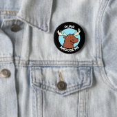Badge Rond 5 Cm Puns Amoose Me Drôle Moose Pun Moose Dark BG (En situation)