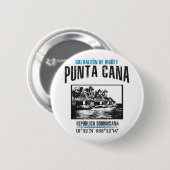 Badge Rond 5 Cm Punta Cana (Devant & derrière)