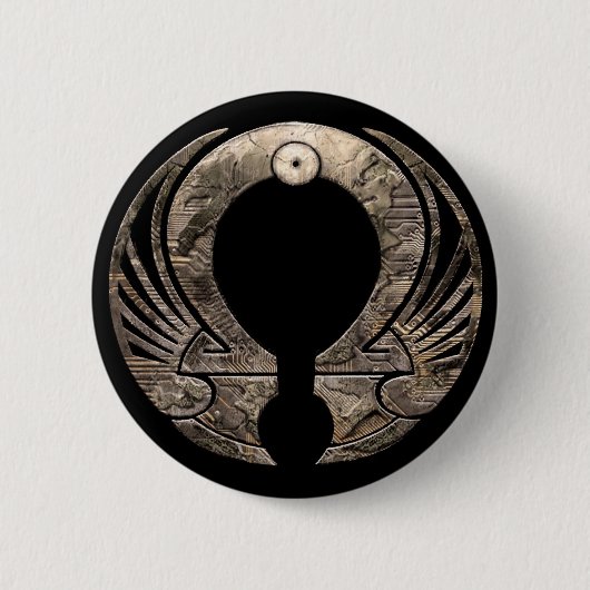 Badge Rond 5 Cm Punto Omega - bouton de logo (Devant)