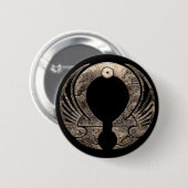 Badge Rond 5 Cm Punto Omega - bouton de logo (Devant & derrière)