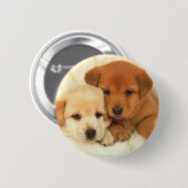 Badge Rond 5 Cm puppies_1 (Devant & derrière)