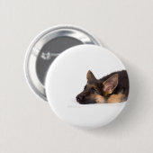 Badge Rond 5 Cm puppy german sheperd (Devant & derrière)