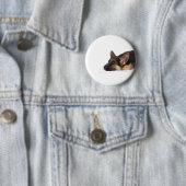 Badge Rond 5 Cm puppy german sheperd (En situation)