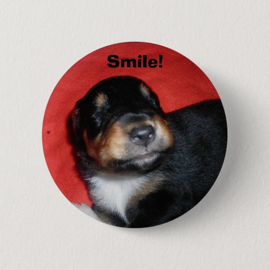Badge Rond 5 Cm Puppy Smile (Devant)