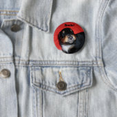 Badge Rond 5 Cm Puppy Smile (En situation)